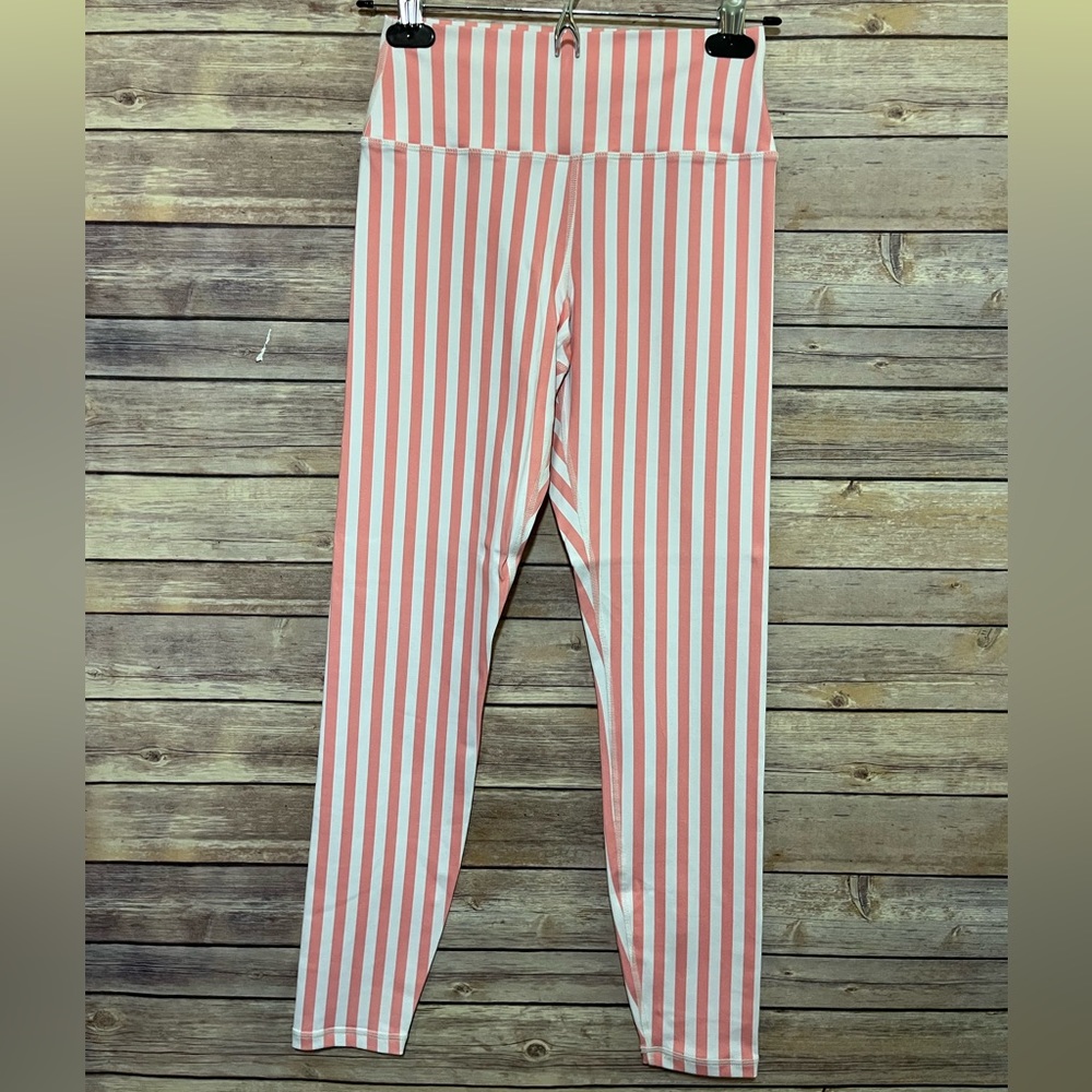 Striped Pink and White Women's Pants